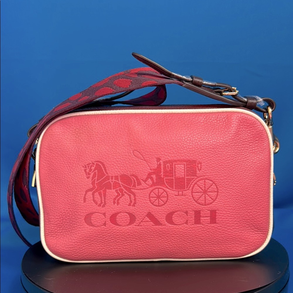 GORGEOUS COACH HORSE & CARRIAGE JES COLORBLOCK LEATHER CROSSBODY BAG PLUS STRAP